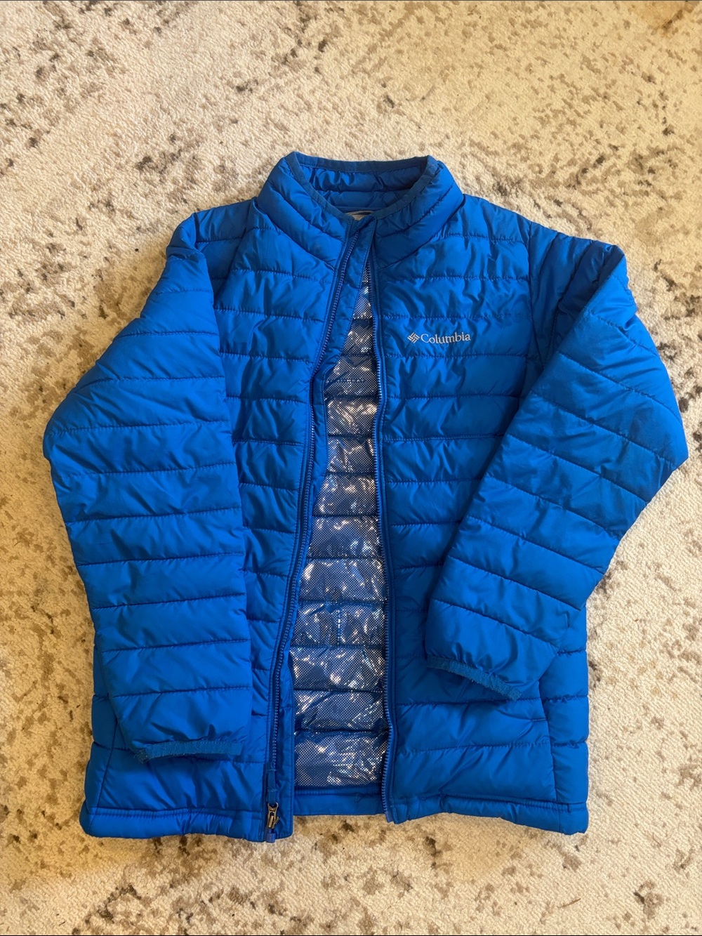 Columbia Kids' M Blue Packable Puffer Jacket